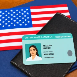 Illustration representing U.S. immigration process used for educational purposes by Weston Medical Clinic in Weston, Florida.