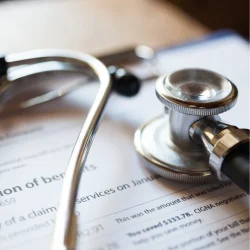 Medical records and supporting documents for an FAA medical exam at Weston Medical Clinic.