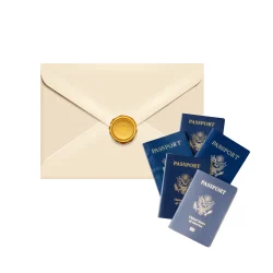 Sealed USCIS Form I-693 envelope available for pickup after an immigration medical exam at Weston Medical Clinic.